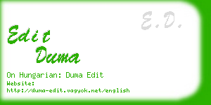 edit duma business card